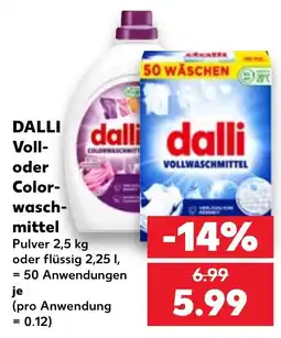 Kaufland dalli Vollwaschmittel Angebot