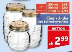 CENTERSHOP Einmachglas mit Schraubverschluss Angebot