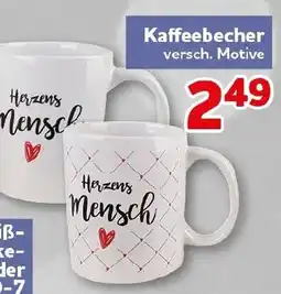 CENTERSHOP Kaffeebecher Herzens Mensch Angebot