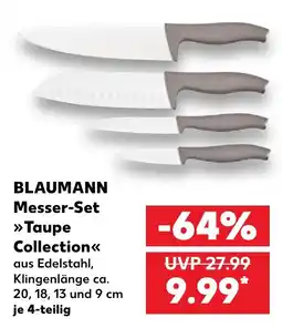 Kaufland BLAUMANN Messer-Set Taupe Collection Angebot