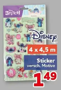 CENTERSHOP Disney Stitch Sticker Angebot