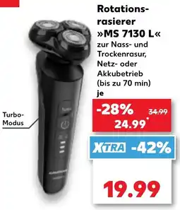 Kaufland Rotations-rasierer »MS 7130 L« Angebot