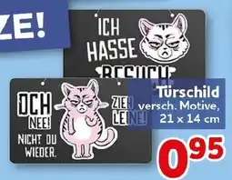 CENTERSHOP Türschild versch. Motive Angebot