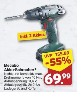 Famila Nord West Metabo Akku-Schrauber* Angebot