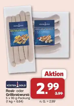 Famila Nord West KÜSTEN GOLD Rost- oder Grillbratwurst Angebot
