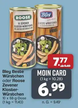 Famila Nord West Bley Beste Würstchen oder Roose Zevener Kloster-Würstchen Angebot