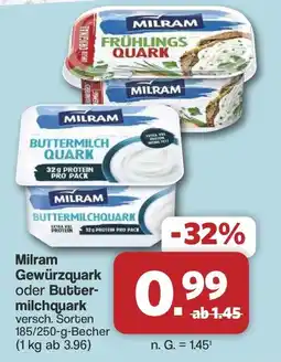 Famila Nord West Milram Gewürzquark oder Buttermilchquark Angebot