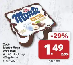 Famila Nord West Zott Monte Mega oder Maxi Angebot