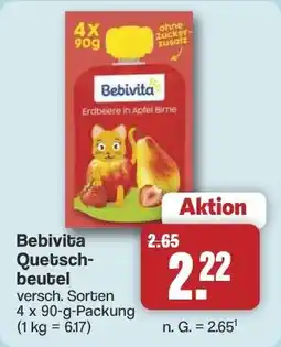 Famila Nord West Bebivita Quetschbeutel Angebot
