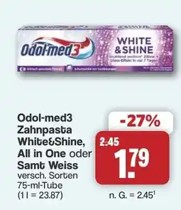Famila Nord West Odol-med3 Zahnpasta White&Shine Angebot