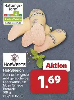 Famila Nord West HOFWERTE Hof-Streich fein oder grob Angebot