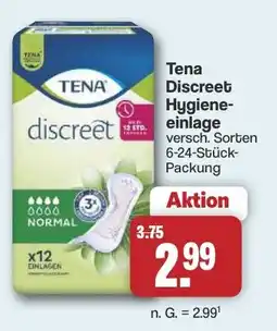 Famila Nord West Tena Discreet Hygiene-einlage Angebot