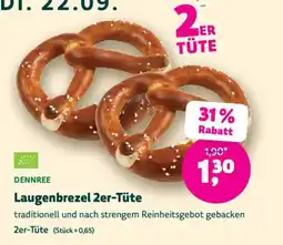 Denns BioMarkt DENNREE Laugenbrezel 2er-Tüte Angebot