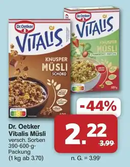 Famila Nord West Dr. Oetker VITALIS Müsli Angebot