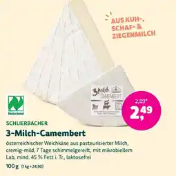 Denns BioMarkt Schlierbacher 3-Milch-Camembert Angebot