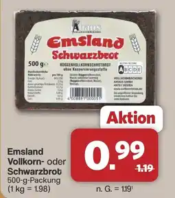 Famila Nord West Emsland Vollkorn- oder Schwarzbrot Angebot