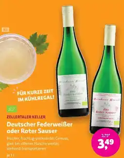 Denns BioMarkt Zellertaler Keller Deutscher Federweißer oder Roter Sauser Angebot