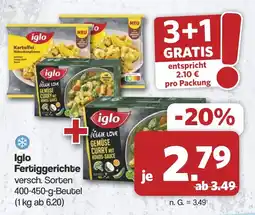 Famila Nord West iglo Fertiggerichte Angebot