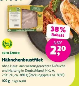 Denns BioMarkt Freiländer Hähnchenbrustfilet Angebot