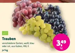 Denns BioMarkt Trauben Angebot