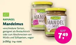 Denns BioMarkt RAPUNZEL Mandelmus Angebot