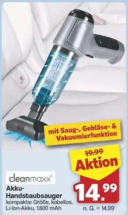 Famila Nord West cleanmaxx Akku-Handstaubsauger Angebot