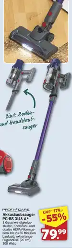 Famila Nord West PROFI CARE Akkustaubsauger PC-BS 3148 A Angebot