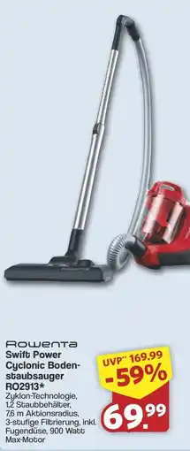 Famila Nord West Rowenta Swift Power Cyclonic Bodenstaubsauger RO2913* Angebot