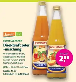 Denns BioMarkt BEUTELSBACHER Direktsaft oder -mischung Angebot