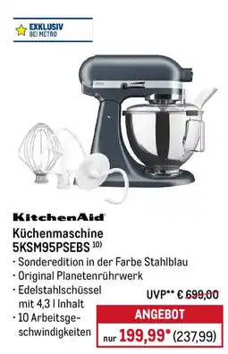 METRO KitchenAid Küchenmaschine 5KSM95PSEBS Angebot