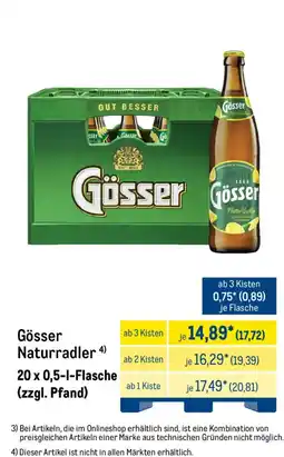 METRO Gösser Naturradler Angebot