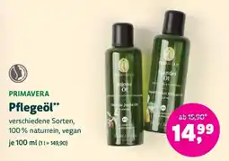 Denns BioMarkt PRIMAVERA Pflegeöl Angebot