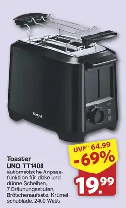 Famila Nord West Tefal Toaster UNO TT1408 Angebot