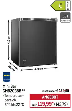 METRO Mini Bar GMB2038B Angebot