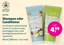 Denns BioMarkt NIYOK Shampoo oder Conditioner Angebot