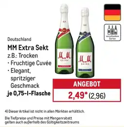 METRO MM Extra Sekt Angebot