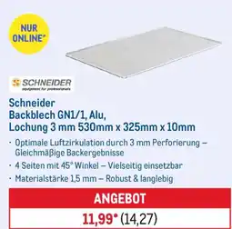 METRO Schneider Backblech GN1/1, Alu Angebot