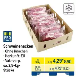 METRO PRO TRACE Schweinenacken Angebot