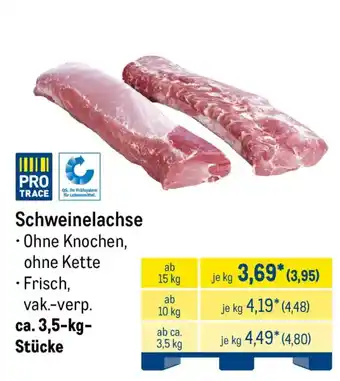 METRO Schweinelachse Angebot