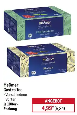 METRO Meßmer Gastro Tee Angebot