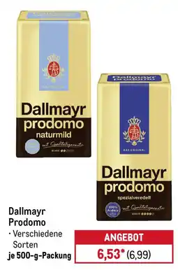 METRO Dallmayr Prodomo Angebot