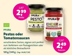 Denns BioMarkt PPURA Pestos oder Tomatensaucen Angebot