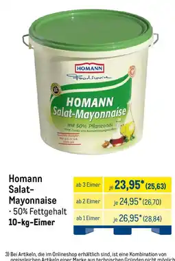 METRO Homann Salat-Mayonnaise Angebot