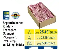 METRO PRO TRACE Argentinisches Rinder-Entrecôte (Ribeye) Angebot