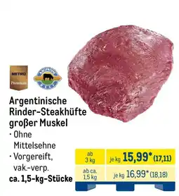 METRO Argentinische Rinder-Steakhüfte großer Muskel Angebot