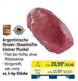 METRO Argentinische Rinder-Steakhüfte kleiner Muskel Angebot