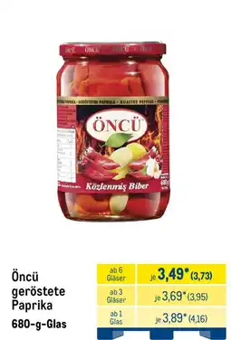METRO Öncü geröstete Paprika Angebot