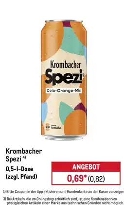 METRO Krombacher Spezi Angebot