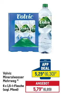 METRO Volvic Mineralwasser Mehrweg Angebot