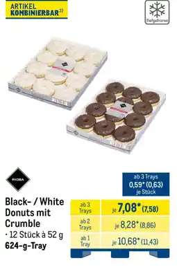 METRO RIOBA Black- / White Donuts mit Crumble Angebot